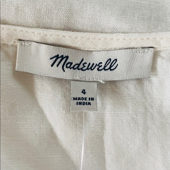 Madewell Button-Waist Wrap Midi Dress - Picture 10 of 16